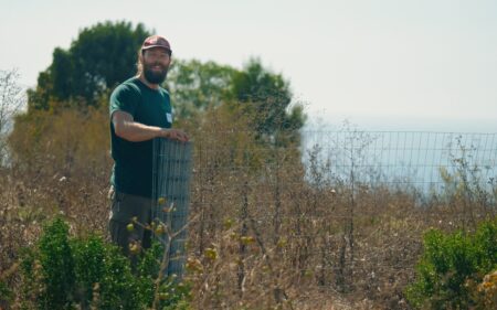 Young ecologist at Park studying native plants