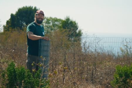 Young ecologist at Park studying native plants